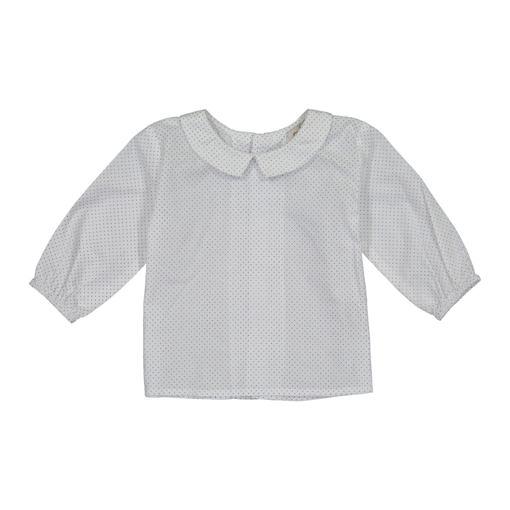 Oubon Baby Black Dot Cotton Shirt