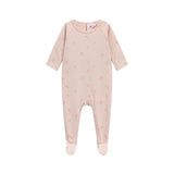 Pink Floral Footie + Hat