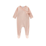 Pink Pointelle Footie + Hat