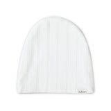 Off White Pointelle Footie + Hat