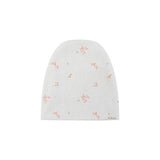 Off White Floral Footie + Hat