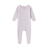 Lavender Floral Print Footie