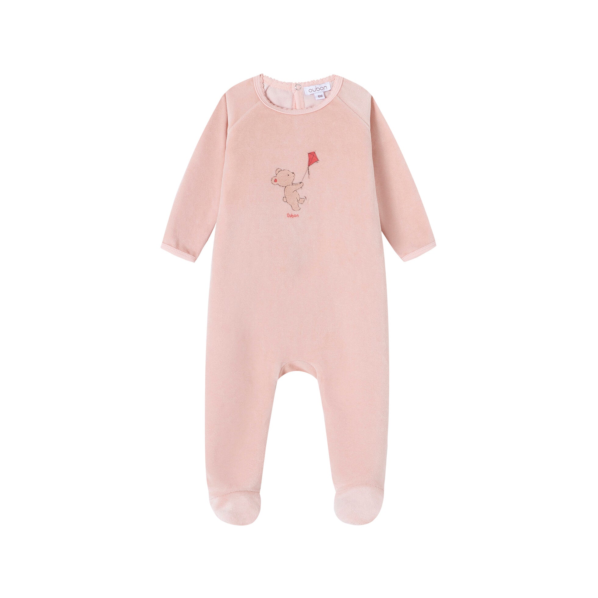 Bear And Kyte Velour Footie - Girls