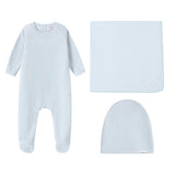 Velour Star All Over Print Footie & Hat - Boys