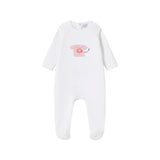 Phone Print Cotton Footie & Hat - Girls