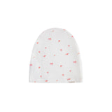 Red And Pink Floral Print Footie & Hat - Girls