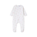 Teddy All Over Print Footie & Hat - Girls