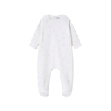Floral Bud Print Footie & Hat - Girls