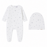 Logo And Star Print Footie & Hat - Boys