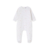 Logo And Star Print Footie - Girls