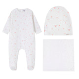 Logo And Star Print Footie & Hat - Girls