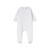 All Over Bird Print Footie & Hat - Boy's