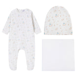 Forest Print Footie & Hat - Boys