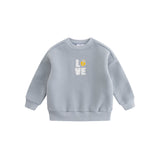 Blue Love Patchwork Sweat Set - Boys