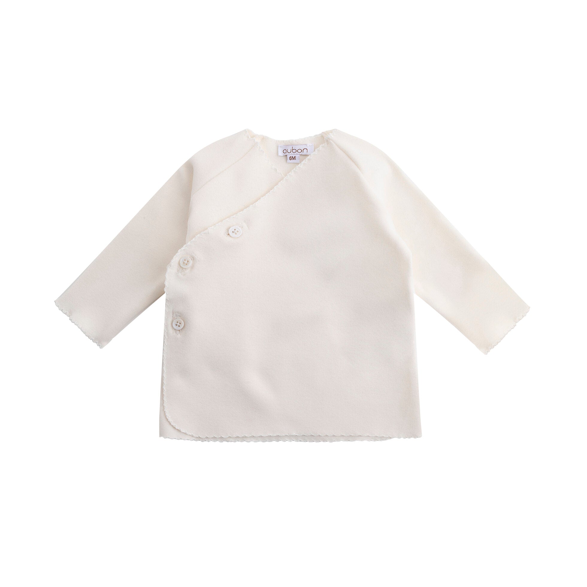 Picot Trim Wrap Sweat Set - Girls