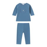 Blue Fleece Pocket 2 Pc - Boys