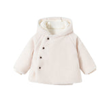Ivory Sherpa Jacket - Girls