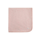 Pink Cotton Allover Star/Heart Blanket