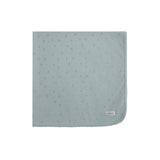 Blue Cotton Bud Print Set Blanket