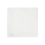 White Ground Pink Dot Swaddle