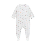 All Over White Boat Print Footie