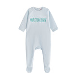 Patchwork Art Footie - Blue