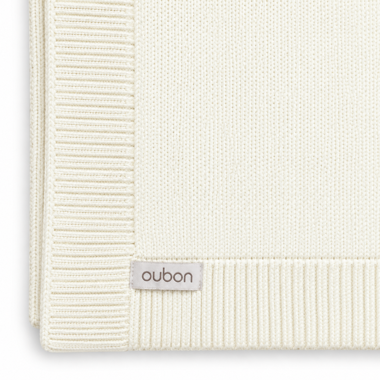 Ivory Wool Knit Blanket