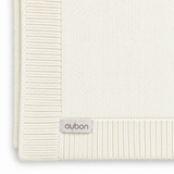 Ivory Wool Knit Blanket