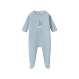 Sailboat Footie & Hat - Boy's