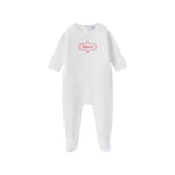 Oubon Embroidered Footie