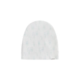 All Over Bunny Print White Ground Blue Footie & Hat