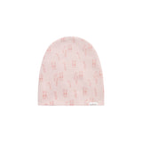 All Over Bunny Print Pink Ground Footie & Hat