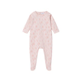 All Over Bunny Print Pink Ground Footie