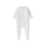 Whisper Bloom White Ground Footie & Hat - Boy's