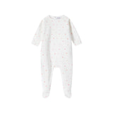 Rose Floral Footie - Girls