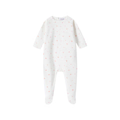 Rose Floral Footie - Girls