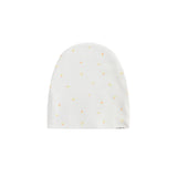 Coral And Yellow Floral Print Footie & Hat - Girls