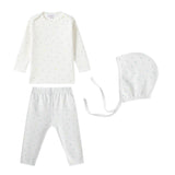 Blue Star Print 2 Pc + Bonnet