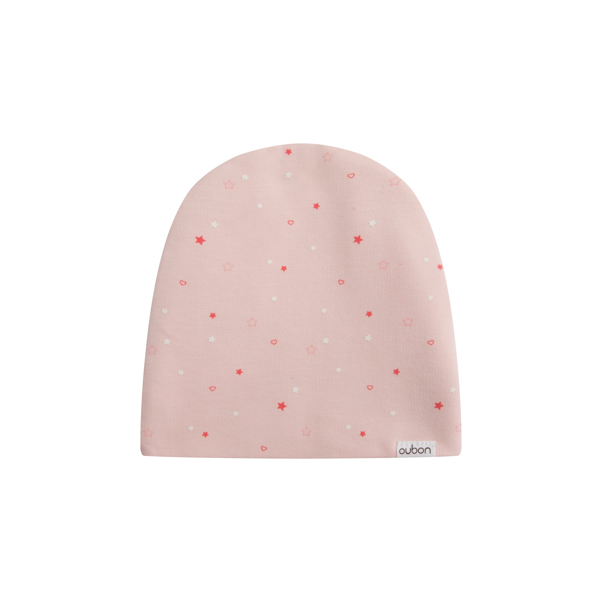 Pink Cotton Allover Star/Heart Set