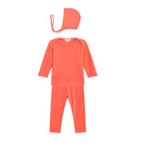 Coral Cotton 2 Piece + Bonnet