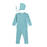 Aqua Cotton 2 Piece + Bonnet