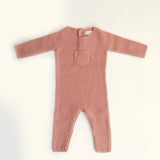 Pink Knit Onesie 3 Pc Set