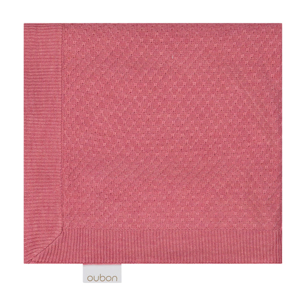 Oubon Baby Pink Knit Blanket