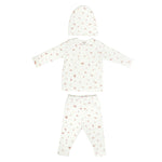Oubon Baby Pink Floral Three Piece Set