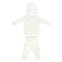 Oubon Baby Pink Floral Three Piece Set