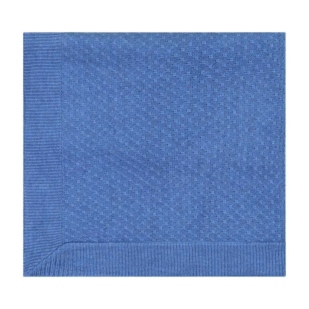Oubon Baby Blue Knit Blanket