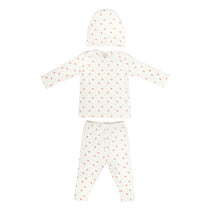 Oubon Baby Red Floral Three Piece Set